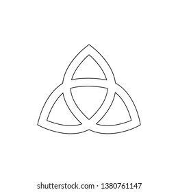 religion symbol, paganism outline icon. Element of religion symbol illustration. Signs and symbols icon can be used for web, logo, mobile app, UI, UX