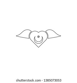 religion symbol, Sufism outline icon. Element of religion symbol illustration. Signs and symbols icon can be used for web, logo, mobile app, UI, UX