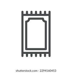 Religiöse Symbole verwandte Symbolumrisse und lineare Vektorgrafik.