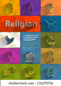 Religion. Vector format