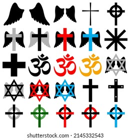 Religion Vector Graphic Clipart Set