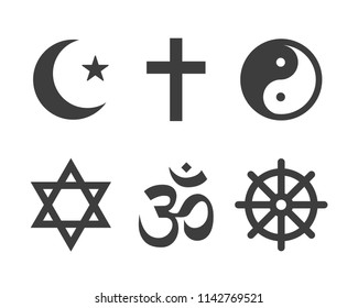 Religion vector icon and symbol