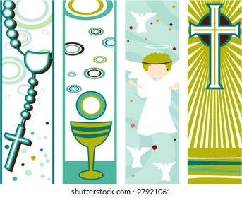 Religion Vertical Banners - Vector