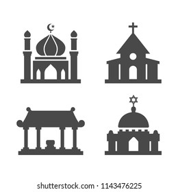 Religion Of Worship Place Vector Icon