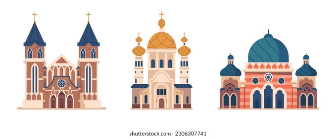 Religious Architecture, Magnificent Church And Mosque Structures, Embodying Faith And Spirituality, Intricate Designs