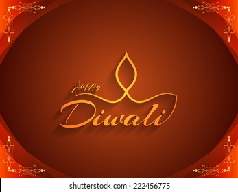 Religious background design for Indian festival Diwali. vector illustration