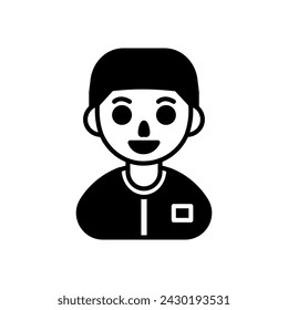 Religious Boy icon in vector. Logotype
