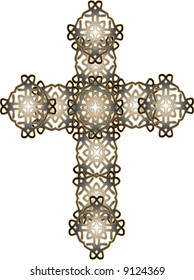 Religious cross icon for web-pages, stationary and more