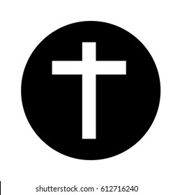 religious cross isolated icon