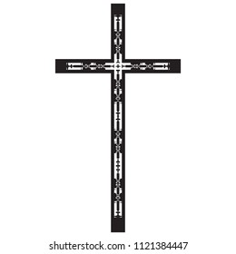religious cross isolated icon vector illustration design