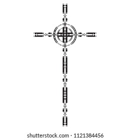 religious cross isolated icon vector illustration design