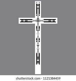 religious cross isolated icon vector illustration design
