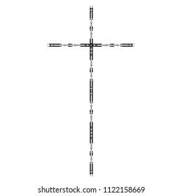 religious cross isolated icon vector illustration design.