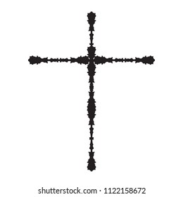 religious cross isolated icon vector illustration design.