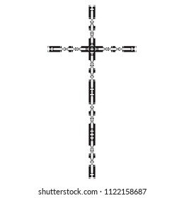 religious cross isolated icon vector illustration design.