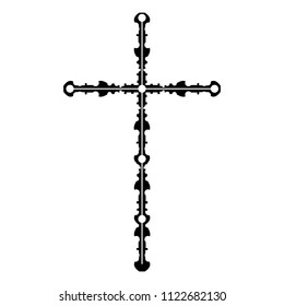 religious cross isolated icon vector illustration design.