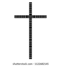 religious cross isolated icon vector illustration design.