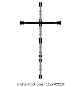 religious cross isolated icon vector illustration design.