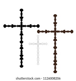 religious cross isolated icon vector illustration design.