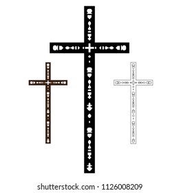 religious cross isolated icon vector illustration design.