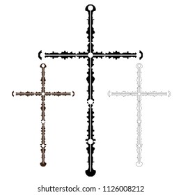 religious cross isolated icon vector illustration design.