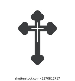 Religious Cross Isolated Vector Icon