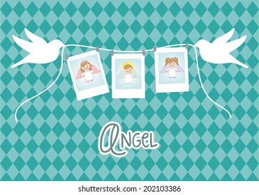 religious design over blue background vector illustration