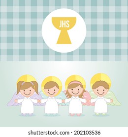 religious design over blue background vector illustration