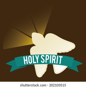 religious design over brown background vector illustration