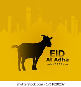 Religious eid al adha mubarak celebration background