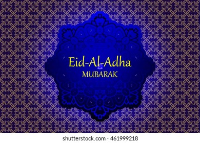Religious Eid Al Adha mubarak background design. VEctor illustration
