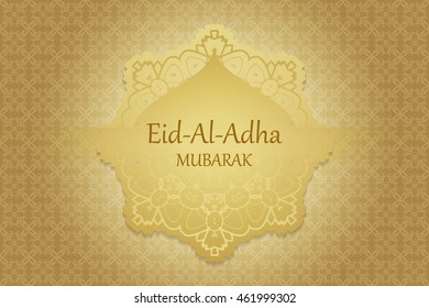 Religious Eid Al Adha mubarak background design. VEctor illustration