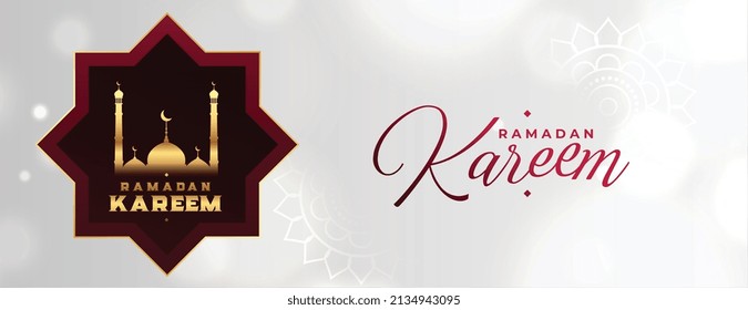 religious eid ramadan kareem blessings festival banner design