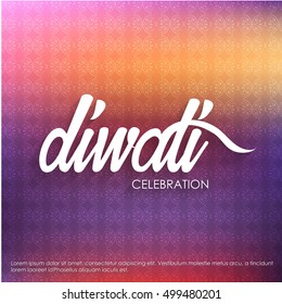 Religious happy diwali vector background design. Happy Diwali.