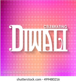 Religious happy diwali vector background design. Happy Diwali.