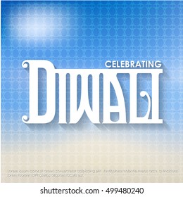 Religious happy diwali vector background design. Happy Diwali.