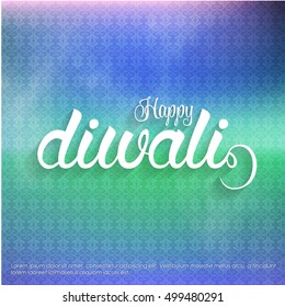 Religious happy diwali vector background design. Happy Diwali.