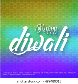 Religious happy diwali vector background design. Happy Diwali.