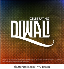 Religious happy diwali vector background design. Happy Diwali.