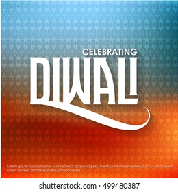 Religious happy diwali vector background design. Happy Diwali.