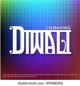 Religious happy diwali vector background design. Happy Diwali.