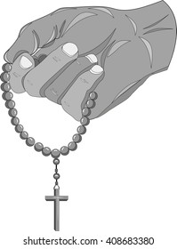religious holds a cross