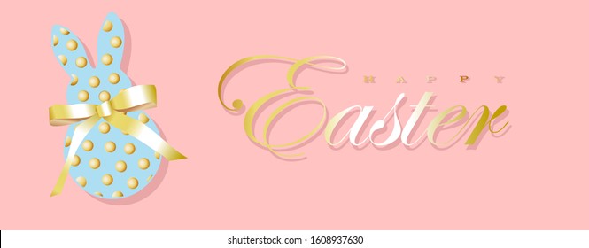 Religious holiday. Easter holiday banner on colorful background. Beautiful card. Happy Easter banner. Modern trend illustration 2022