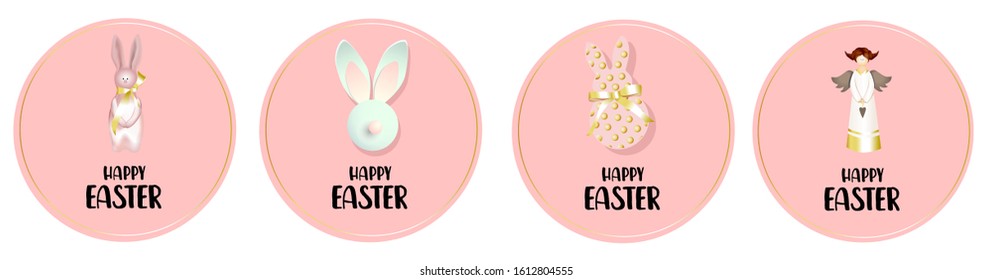 Religious holiday. Easter holiday banner on colorful background. Beautiful card. Happy Easter banner. Modern trend illustration 2022