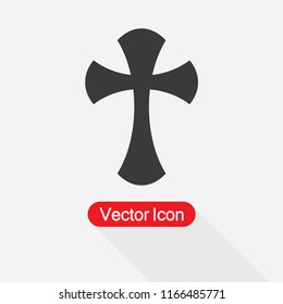 Religious Icon, Cross Icon Vector Illustration Eps10