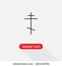 Religious Icon, Cross Icon Vector Illustration Eps10