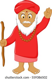 religious leader cartoon for your design
