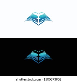 Religious logotype vector design template