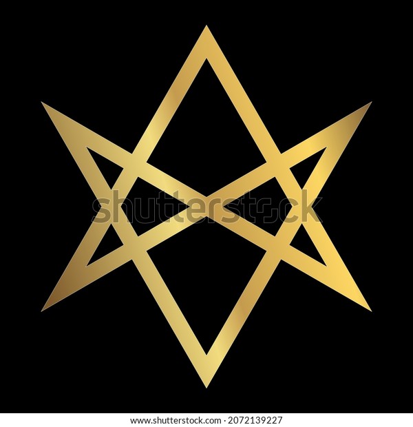 Religious Magic Symbol Thelema Icon Unicursal Stock Vector (Royalty ...