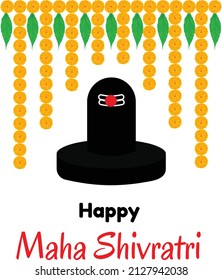Religious Maha Shivratri Artistic Greeting Card Design 
